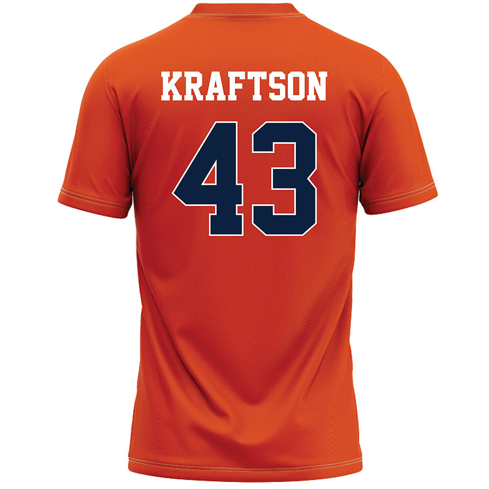 Syracuse - NCAA Men's Lacrosse : Charlie Kraftson - Orange Lacrosse Jersey -1