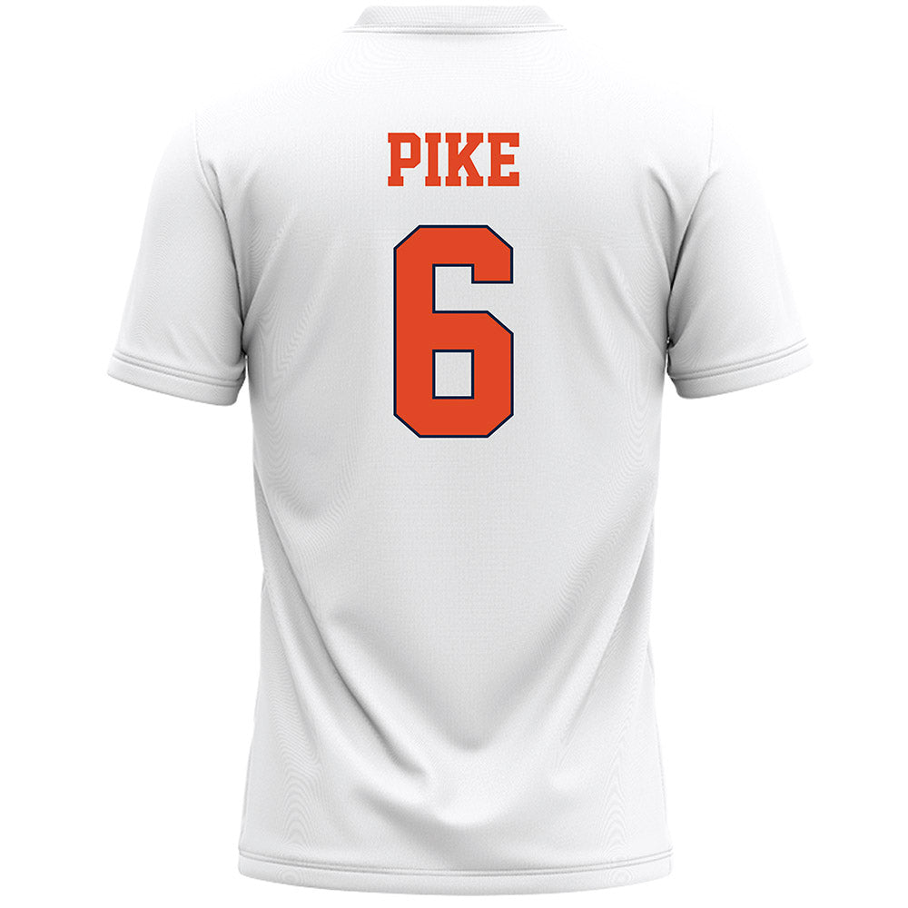 Syracuse - NCAA Men's Lacrosse : Braydon Pike - White Lacrosse Jersey -1