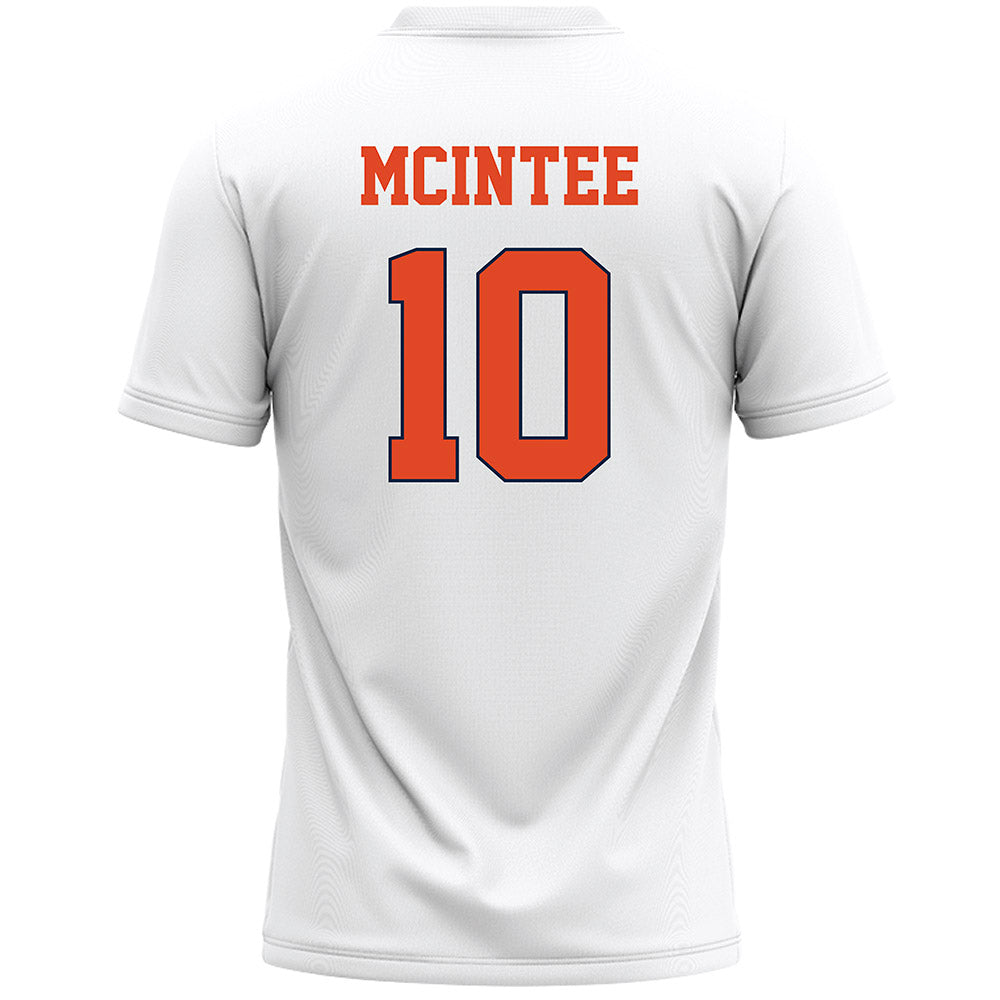 Syracuse - NCAA Men's Lacrosse : Matthew McIntee - White Lacrosse Jersey -1