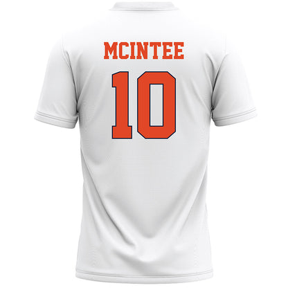 Syracuse - NCAA Men's Lacrosse : Matthew McIntee - White Lacrosse Jersey -1