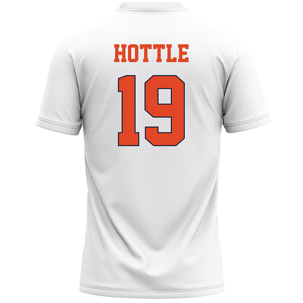 Syracuse - NCAA Men's Lacrosse : Wyatt Hottle - White Lacrosse Jersey -1