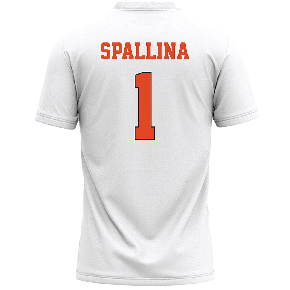 Syracuse - NCAA Men's Lacrosse : Jake Spallina - White Lacrosse Jersey -1