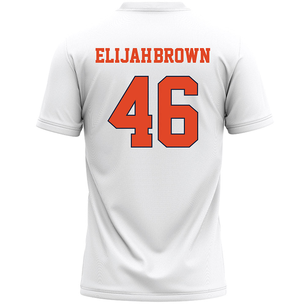 Syracuse - NCAA Men's Lacrosse : Gregory Elijah-Brown - White Lacrosse Jersey -1