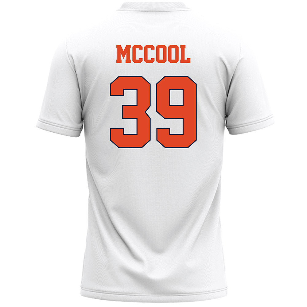 Syracuse - NCAA Men's Lacrosse : Jimmy Mccool - White Lacrosse Jersey -1