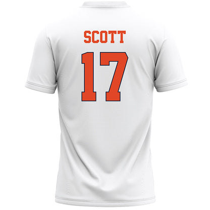 Syracuse - NCAA Men's Lacrosse : Donny Scott - White Lacrosse Jersey -1