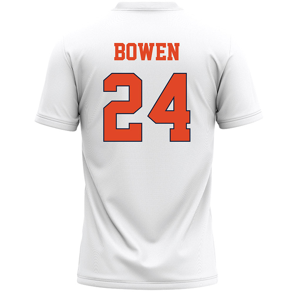 Syracuse - NCAA Men's Lacrosse : Dante Bowen - White Lacrosse Jersey -1