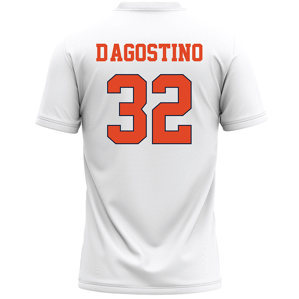 Syracuse - NCAA Men's Lacrosse : Louis D'Agostino - White Lacrosse Jersey -1