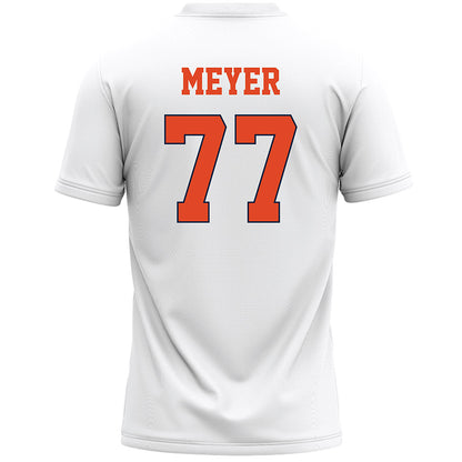 Syracuse - NCAA Men's Lacrosse : Jameson Meyer - White Lacrosse Jersey -1