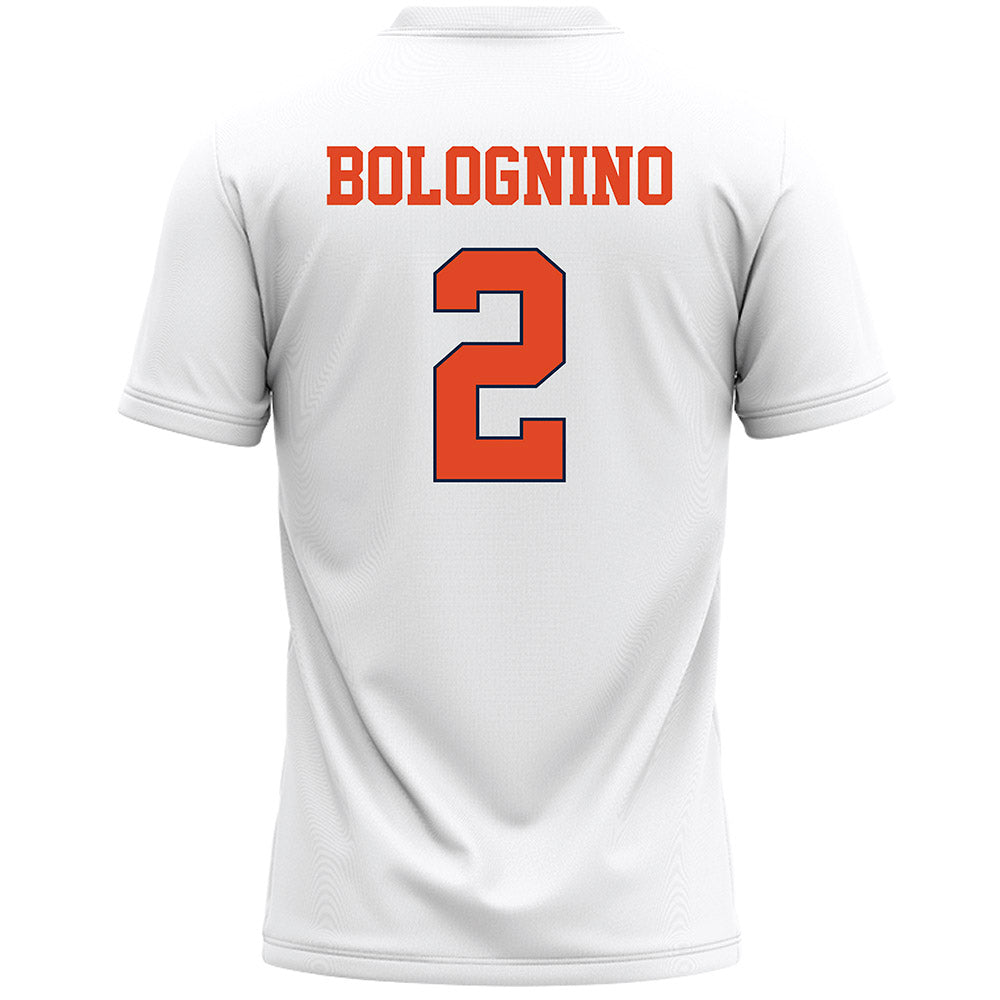 Syracuse - NCAA Men's Lacrosse : Vincent Bolognino - White Lacrosse Jersey -1