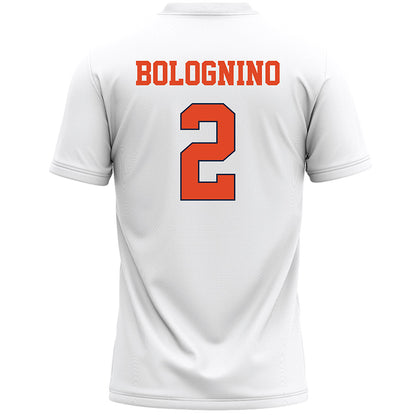 Syracuse - NCAA Men's Lacrosse : Vincent Bolognino - White Lacrosse Jersey -1