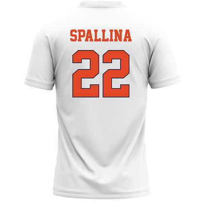 Syracuse - NCAA Men's Lacrosse : Joseph Spallina - White Lacrosse Jersey -1