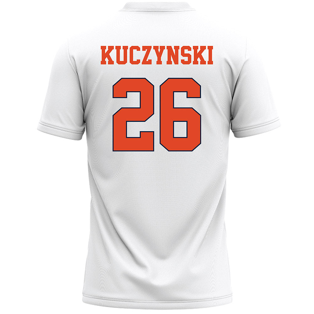 Syracuse - NCAA Men's Lacrosse : Charles Kuczynski - White Lacrosse Jersey -1