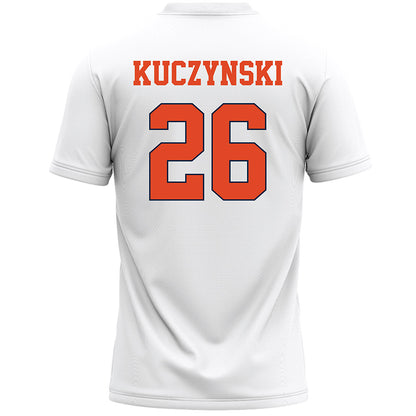 Syracuse - NCAA Men's Lacrosse : Charles Kuczynski - White Lacrosse Jersey -1