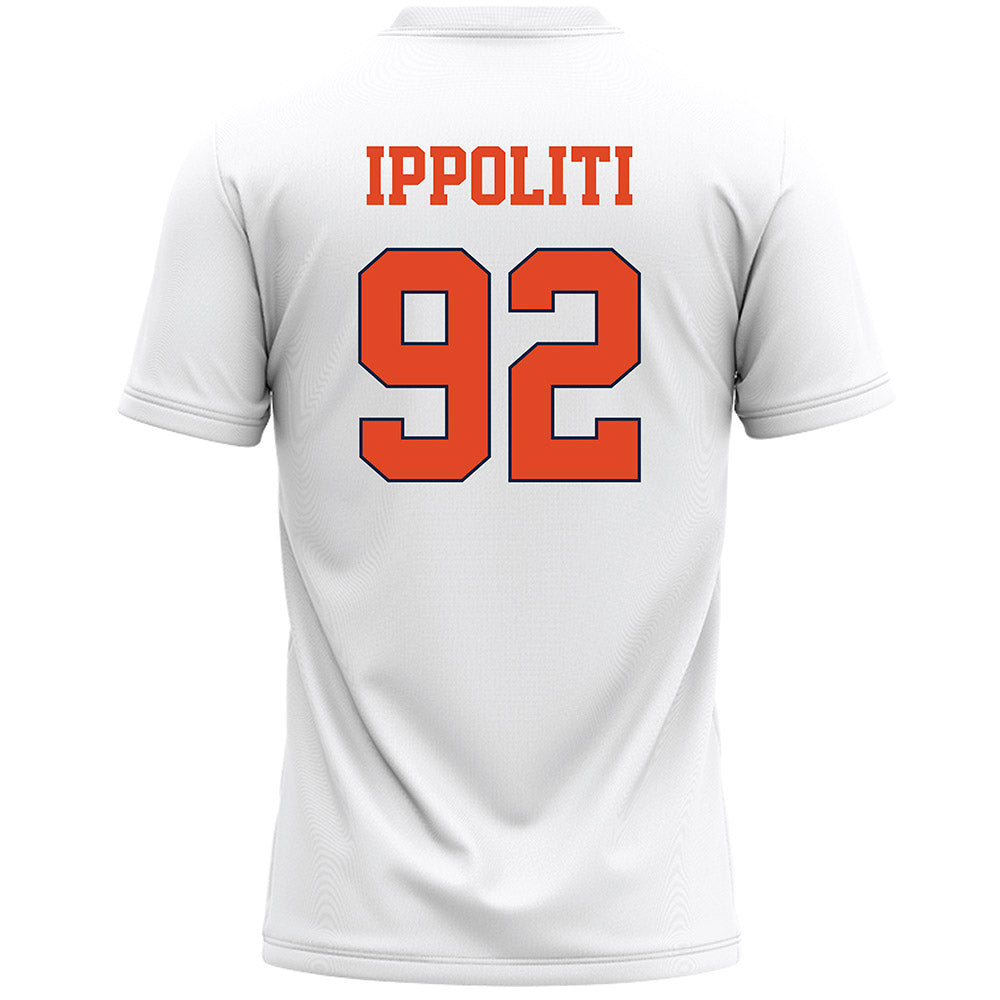 Syracuse - NCAA Men's Lacrosse : Michael Ippoliti - White Lacrosse Jersey -1