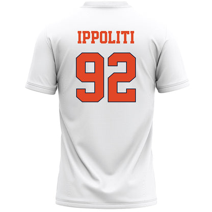 Syracuse - NCAA Men's Lacrosse : Michael Ippoliti - White Lacrosse Jersey -1