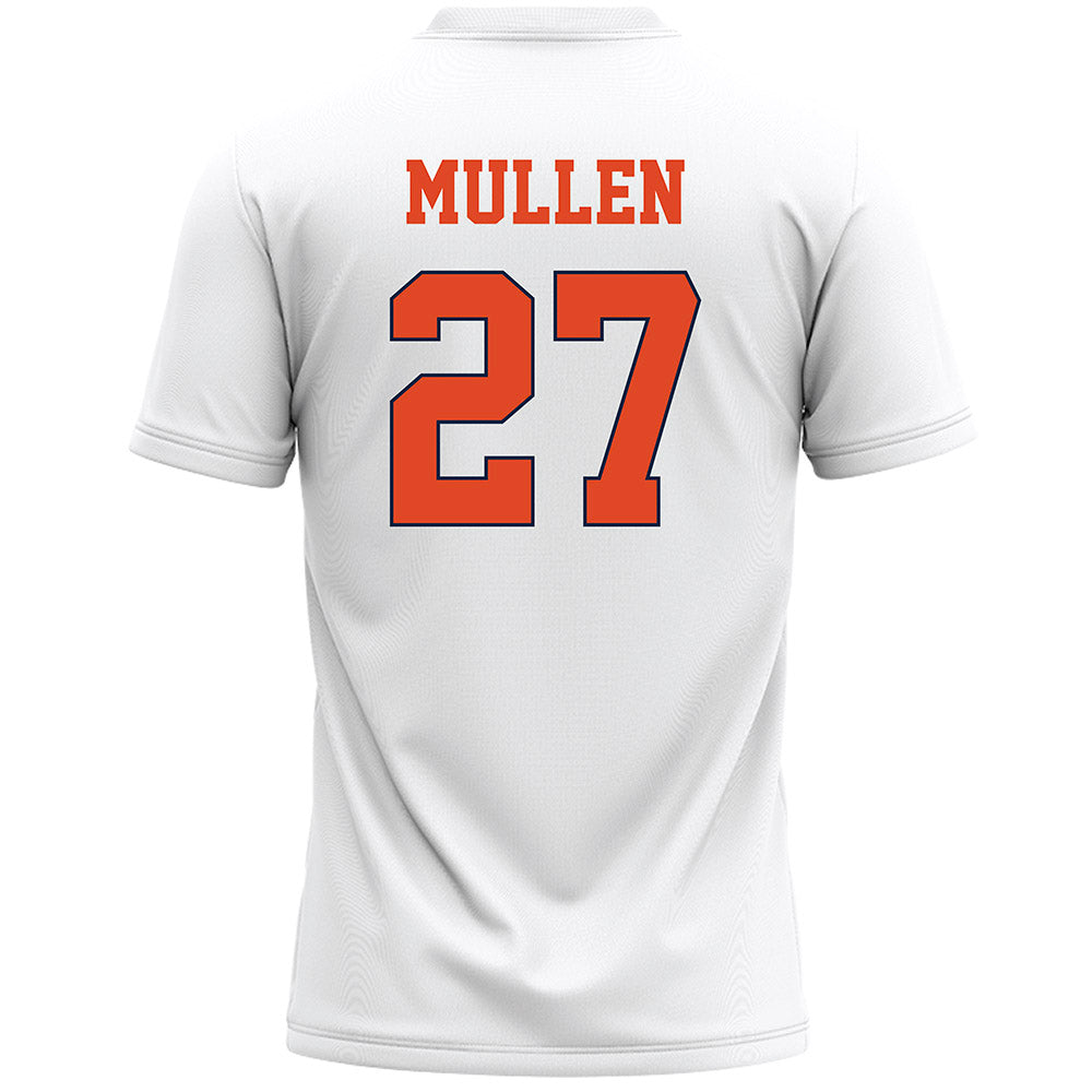 Syracuse - NCAA Men's Lacrosse : John Mullen - White Lacrosse Jersey -1
