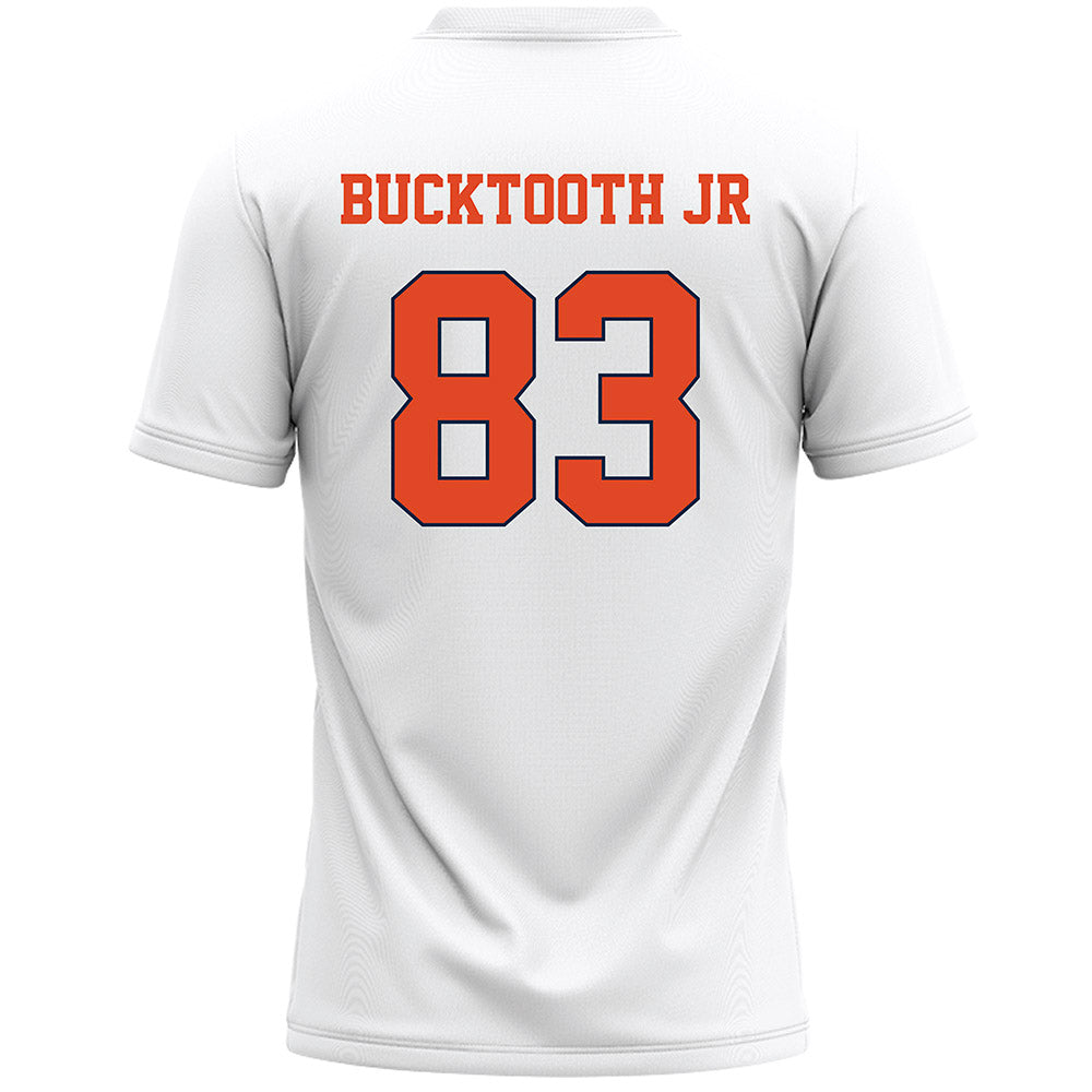 Syracuse - NCAA Men's Lacrosse : Brett Bucktooth Jr - White Lacrosse Jersey -1
