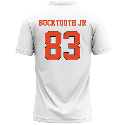 Syracuse - NCAA Men's Lacrosse : Brett Bucktooth Jr - White Lacrosse Jersey -1