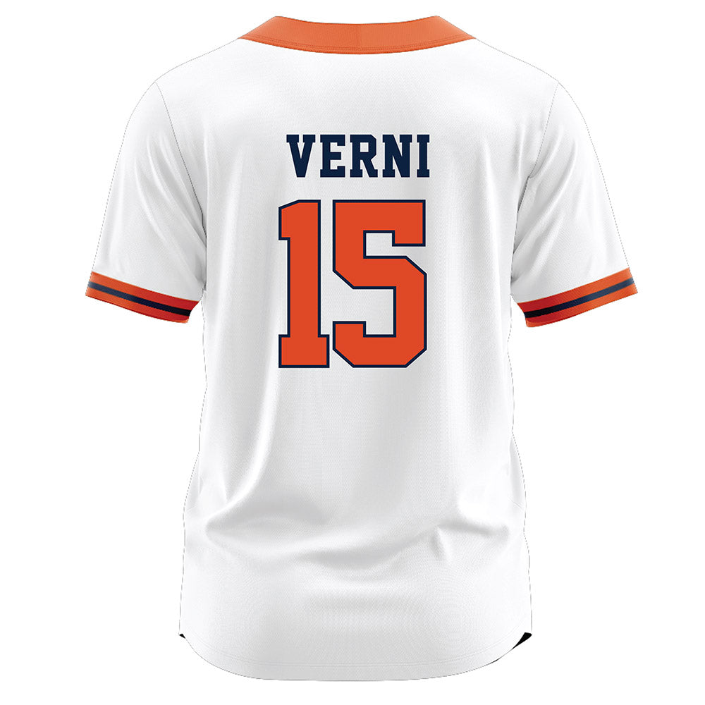 Syracuse - NCAA Softball : Julianna Verni - White Jersey-1