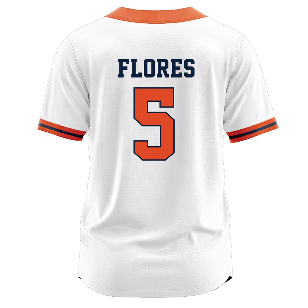 Syracuse - NCAA Softball : Vanessa Flores - White Jersey-1