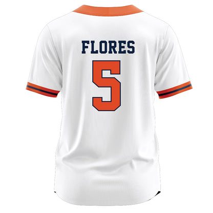 Syracuse - NCAA Softball : Vanessa Flores - White Jersey-1