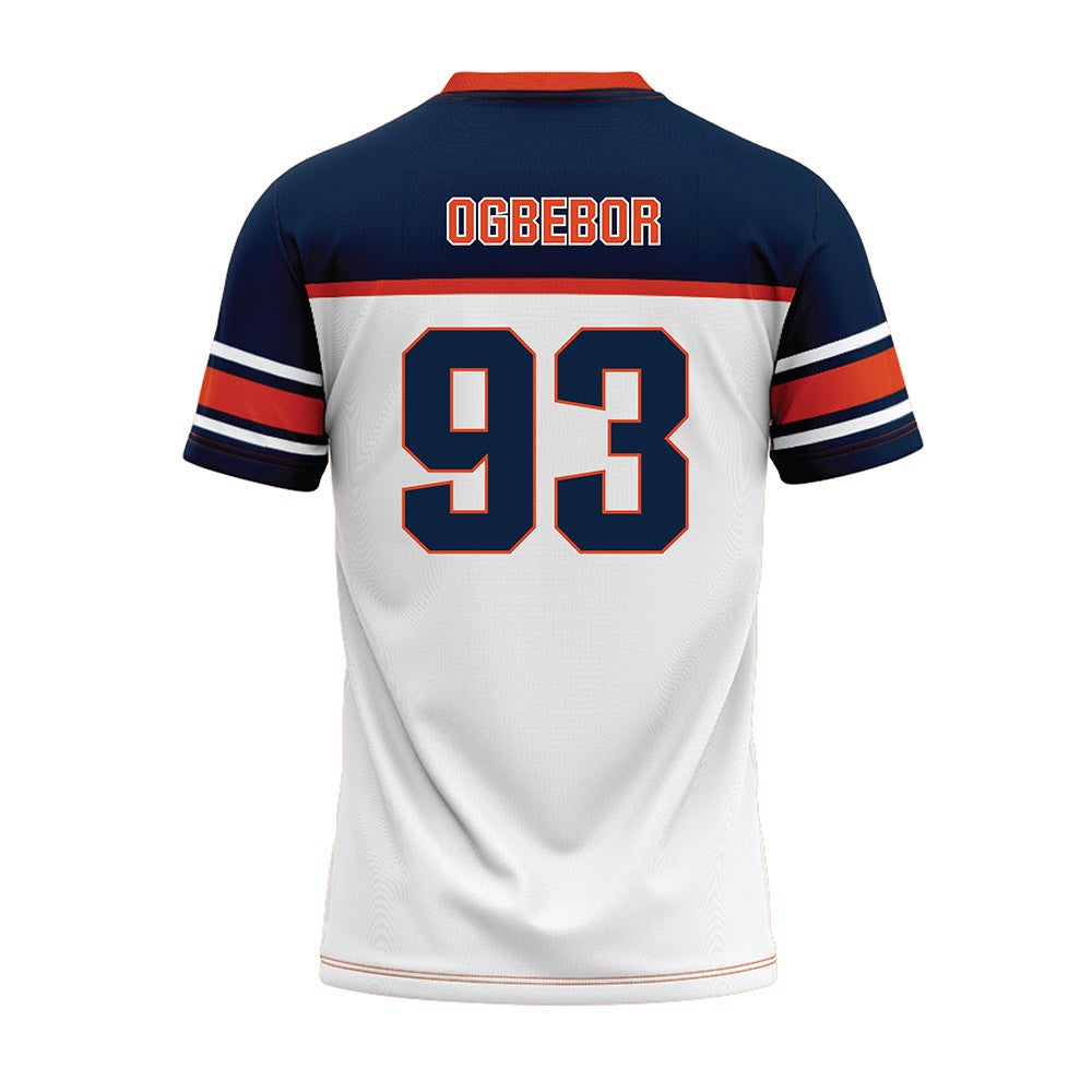 Syracuse - NCAA Football : Nissi Ogbebor - White Football Jersey-1