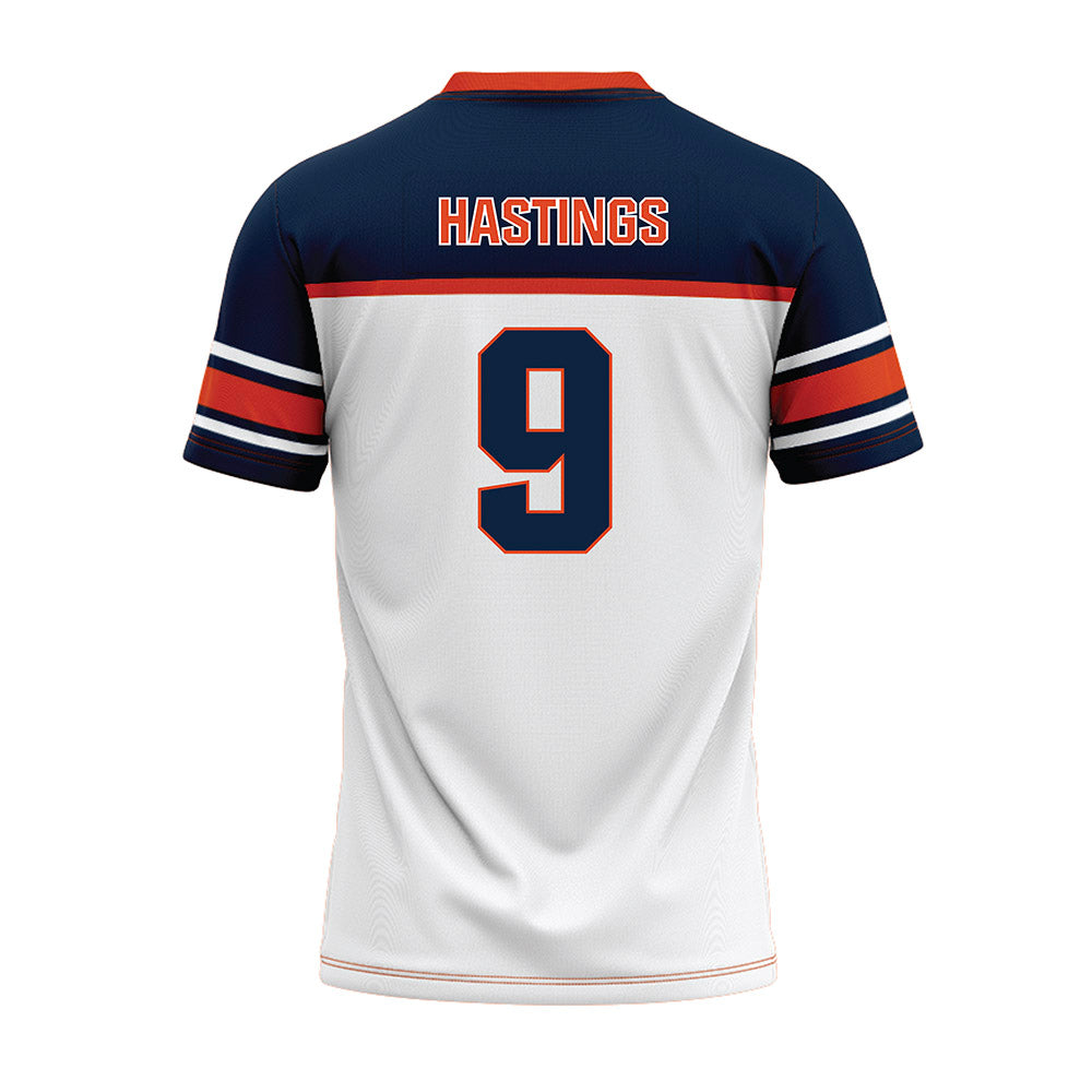 Syracuse - NCAA Football : Isaiah Hastings - White Football Jersey-1