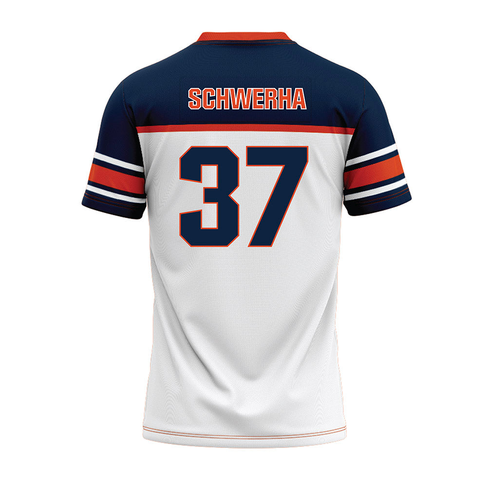 Syracuse - NCAA Football : Timothy Schwerha - White Football Jersey-1