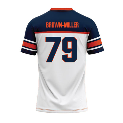 Syracuse - NCAA Football : Travis Brown-Miller - White Football Jersey-1