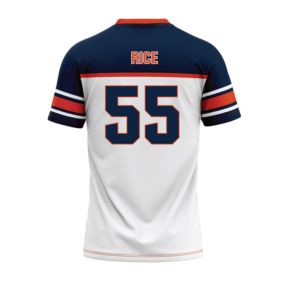 Syracuse - NCAA Football : Zach Rice - White Football Jersey-1