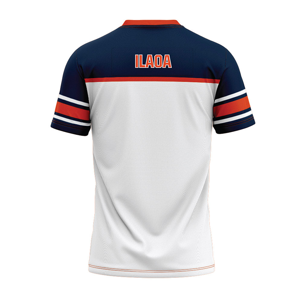Syracuse - NCAA Football : Joshua Ilaoa - White Football Jersey-1