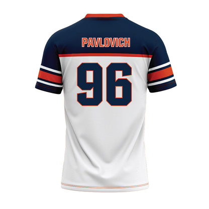 Syracuse - NCAA Football : Mateja Pavlovich - White Football Jersey-1
