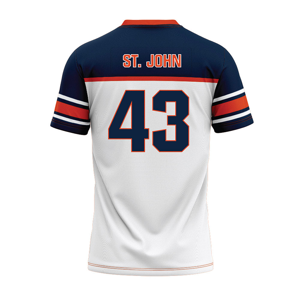 Syracuse - NCAA Football : Garvin St. John - White Football Jersey