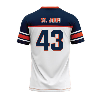 Syracuse - NCAA Football : Garvin St. John - White Football Jersey