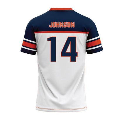 Syracuse - NCAA Football : Darius Johnson - White Football Jersey-1