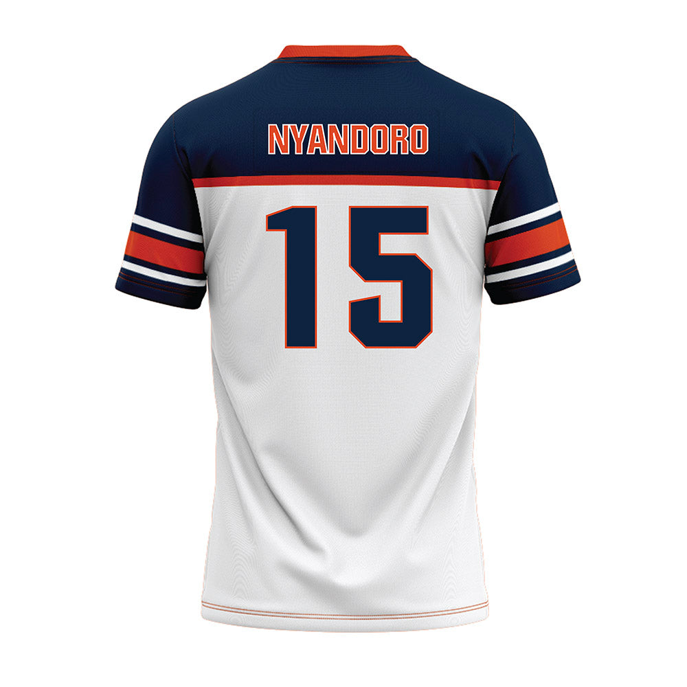 Syracuse - NCAA Football : Nathan Nyandoro - White Football Jersey-1