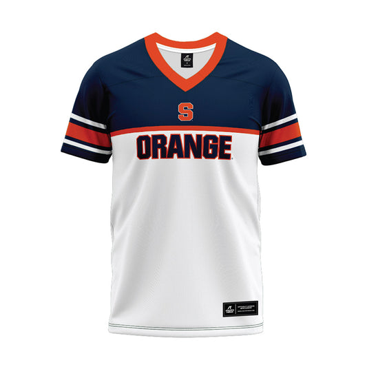 Syracuse - NCAA Football : William Dudley - White Football Jersey-0