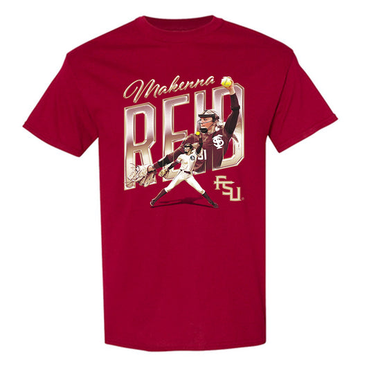 FSU - NCAA Softball : Makenna Reid - T-Shirt Player Collage