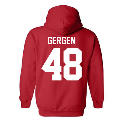 New Mexico - NCAA Baseball : Jacob Gergen - Classic Shersey Hooded Sweatshirt-1