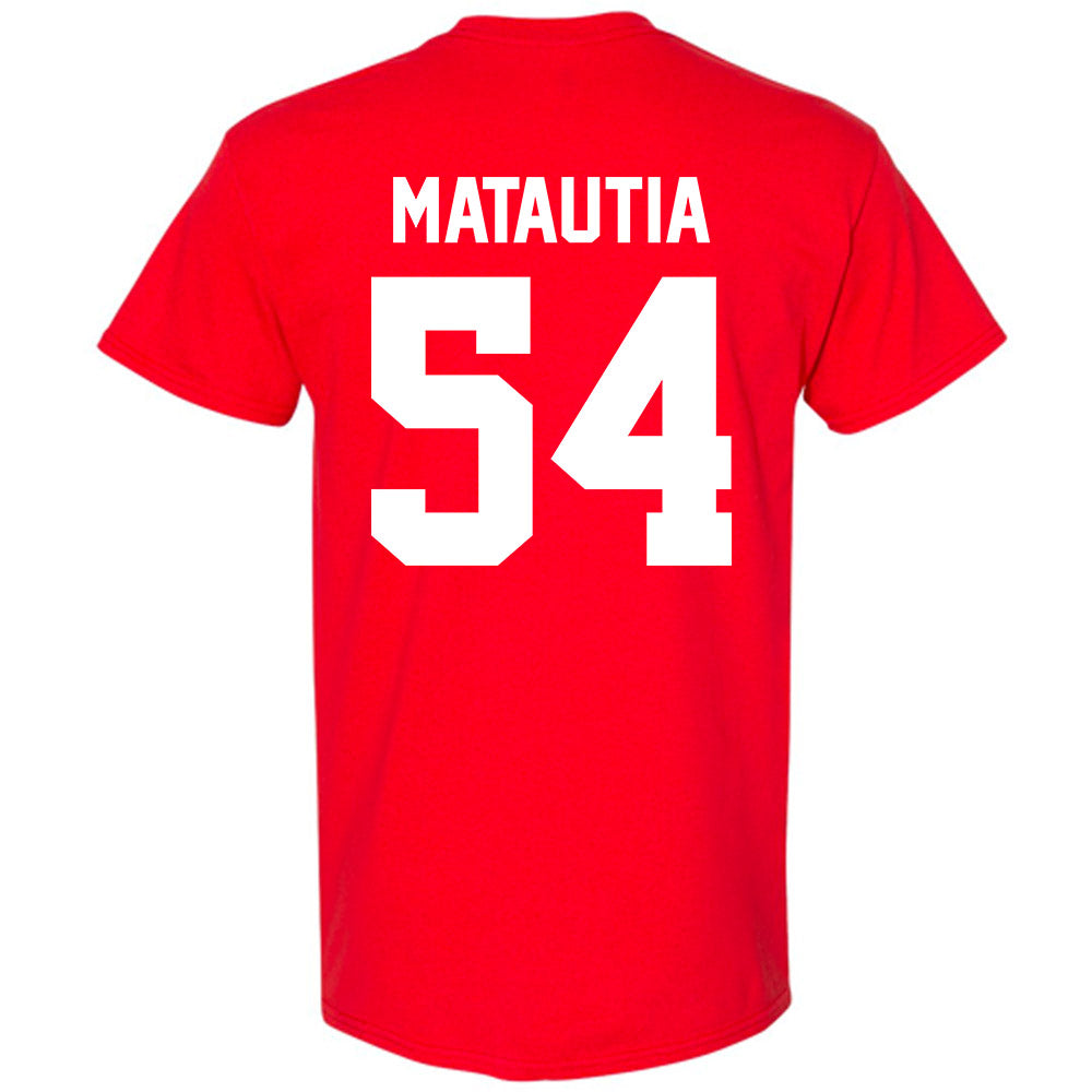 New Mexico - NCAA Football : Jojo Matautia - Classic Shersey T-Shirt-1
