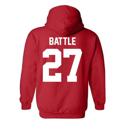 New Mexico - NCAA Football : Kj Battle - Classic Shersey Hooded Sweatshirt-1