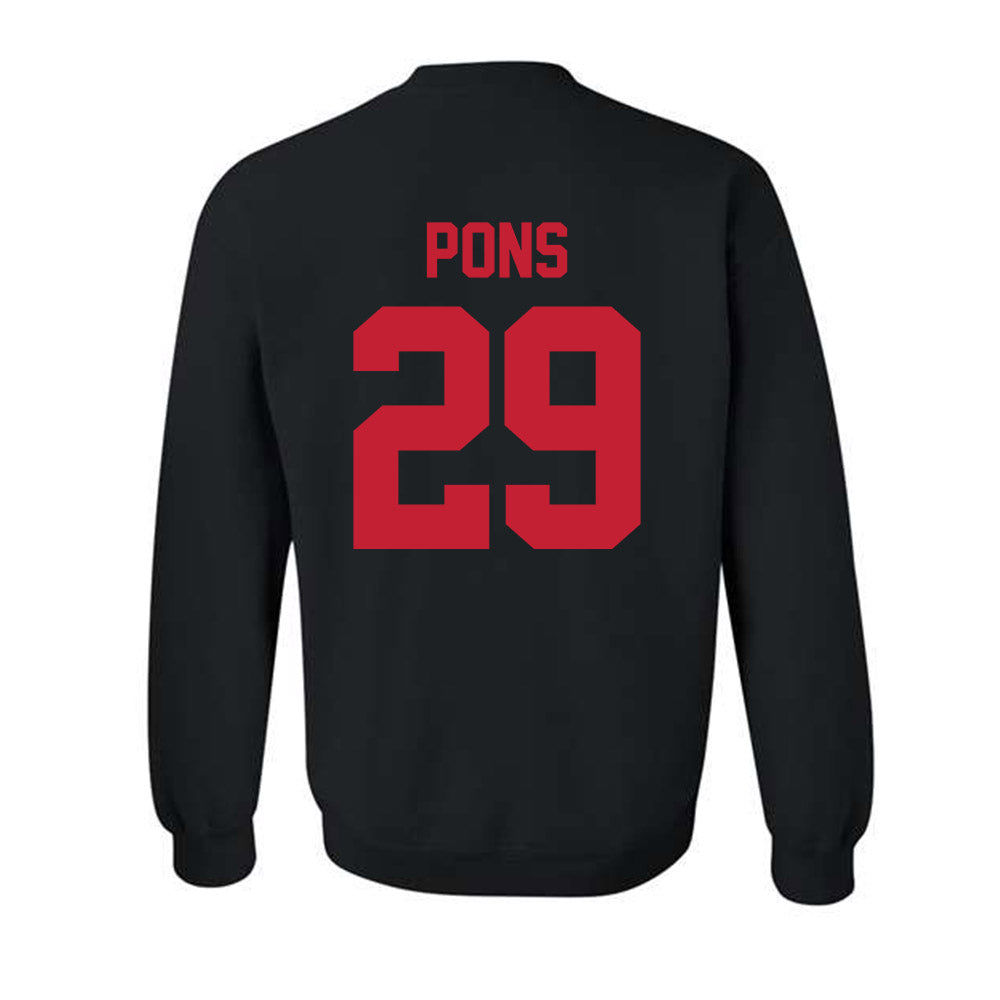 New Mexico - NCAA Men's Basketball : Timeo Pons - Classic Shersey Crewneck Sweatshirt-1