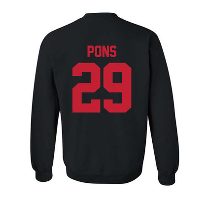 New Mexico - NCAA Men's Basketball : Timeo Pons - Classic Shersey Crewneck Sweatshirt-1
