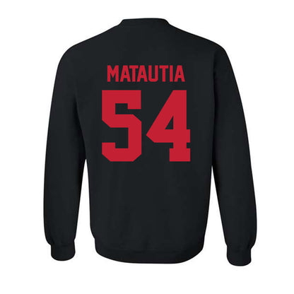 New Mexico - NCAA Football : Jojo Matautia - Classic Shersey Crewneck Sweatshirt-1