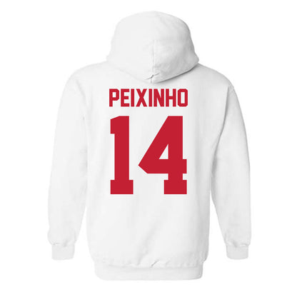 New Mexico - NCAA Women's Basketball : Leonor Peixinho - Classic Shersey Hooded Sweatshirt-1