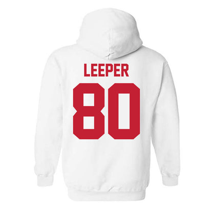 New Mexico - NCAA Football : Max Leeper - Classic Shersey Hooded Sweatshirt-1