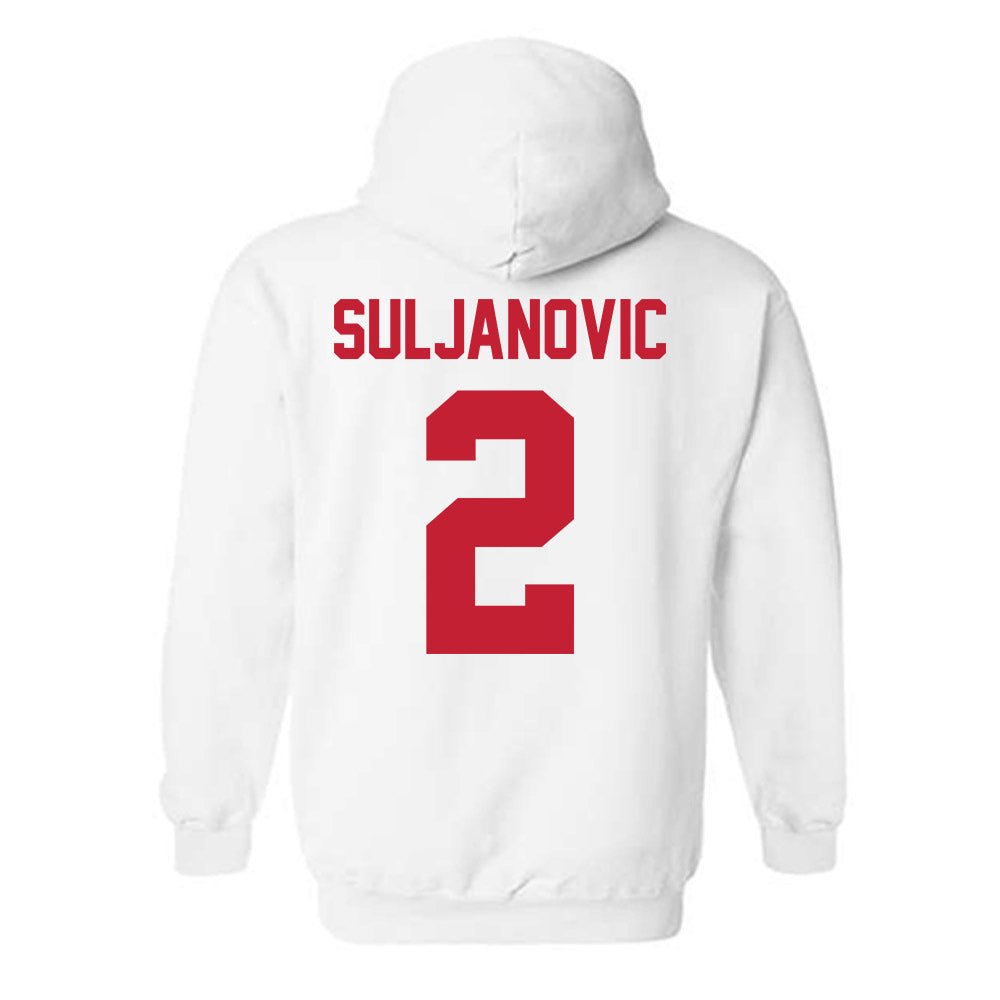 New Mexico - NCAA Men's Basketball : Imran Suljanovic - Classic Shersey Hooded Sweatshirt-1