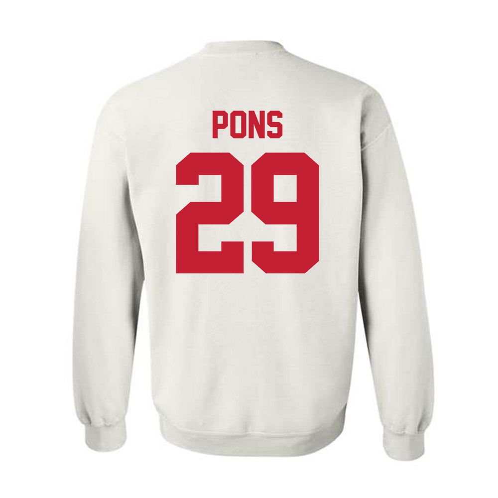 New Mexico - NCAA Men's Basketball : Timeo Pons - Classic Shersey Crewneck Sweatshirt-1
