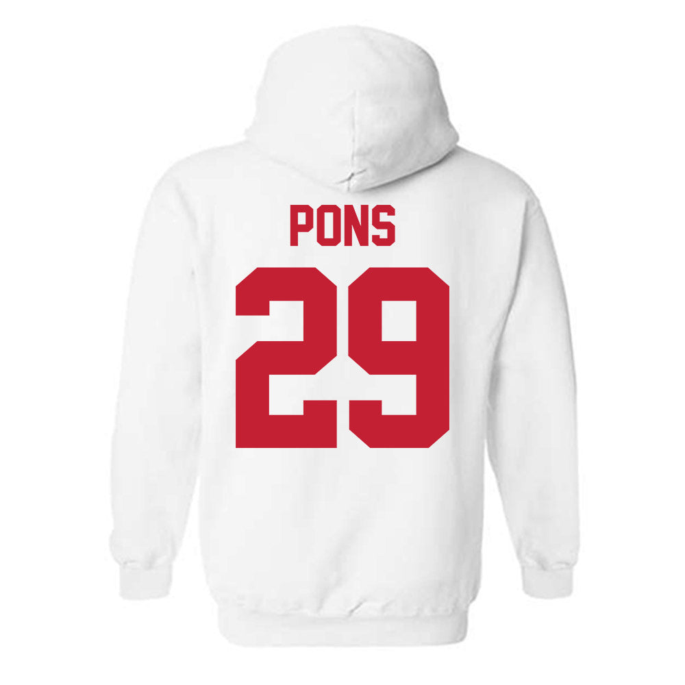 New Mexico - NCAA Men's Basketball : Timeo Pons - Classic Shersey Hooded Sweatshirt-1