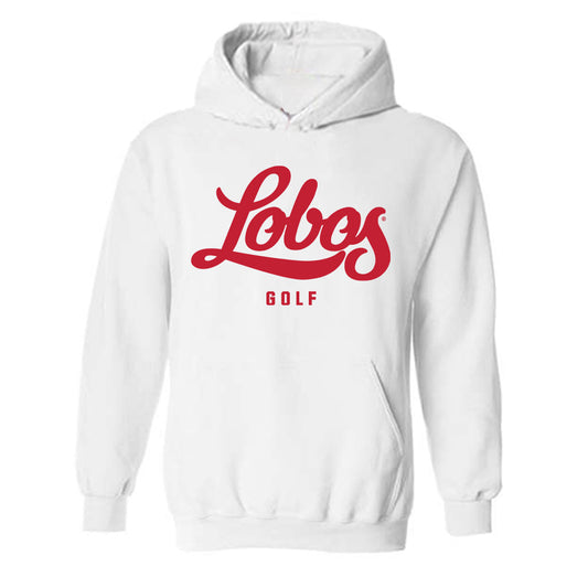 New Mexico - NCAA Men's Golf : Johnnie Clark - Classic Shersey Hooded Sweatshirt-0